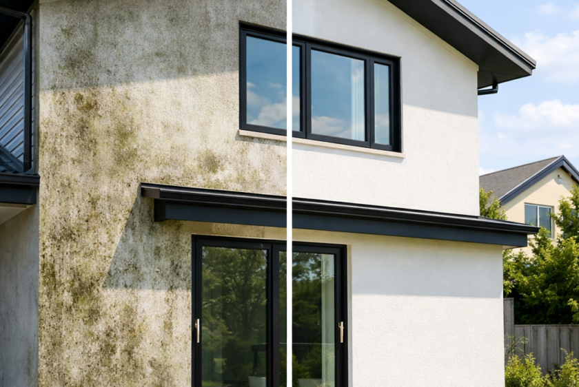 Best water blasting Auckland service cleaning exterior house surface