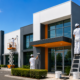 Commercial painters in Auckland painting office building