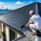 Professional roof painting for Auckland homes with freshly painted modern roof exterior