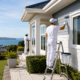 Professional painters in Castor Bay working on a coastal Auckland home