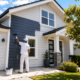 Professional House Painters Hauraki Auckland painting a modern residential home near Auckland's North Shore