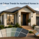 odern Auckland house painted in warm neutral colours