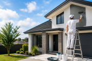 Professional Painters in West Auckland completing a residential house painting project by Premier Paint Works.