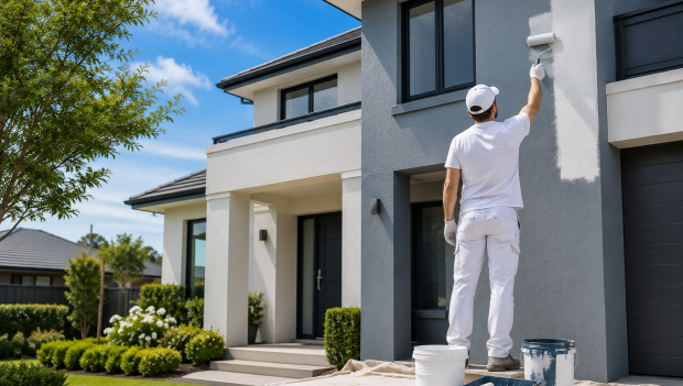 Professional House Painters North Shore from Premier Paint Works painting a modern residential home with premium interior and exterior finishes.
