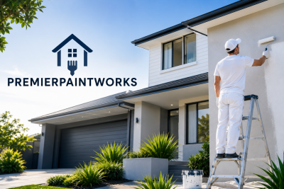 Professional Painters North Shore from Premier Paint Works painting a modern residential home with premium interior and exterior painting services.
